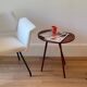 Table d’appoint tripode scandinave vintage en teck "Frya"