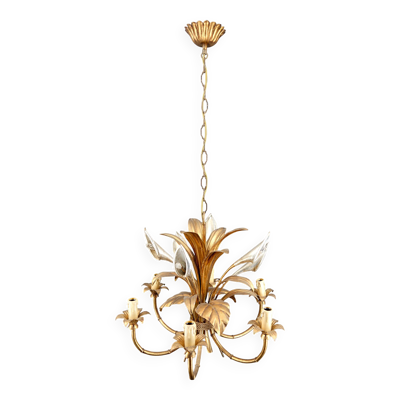 Lustre ''Calla Lily'' par Hans Kögl, Hollywood Regency, c. 1970,