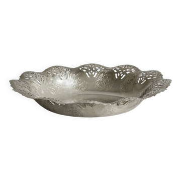 Small openwork bowl in engraved metal