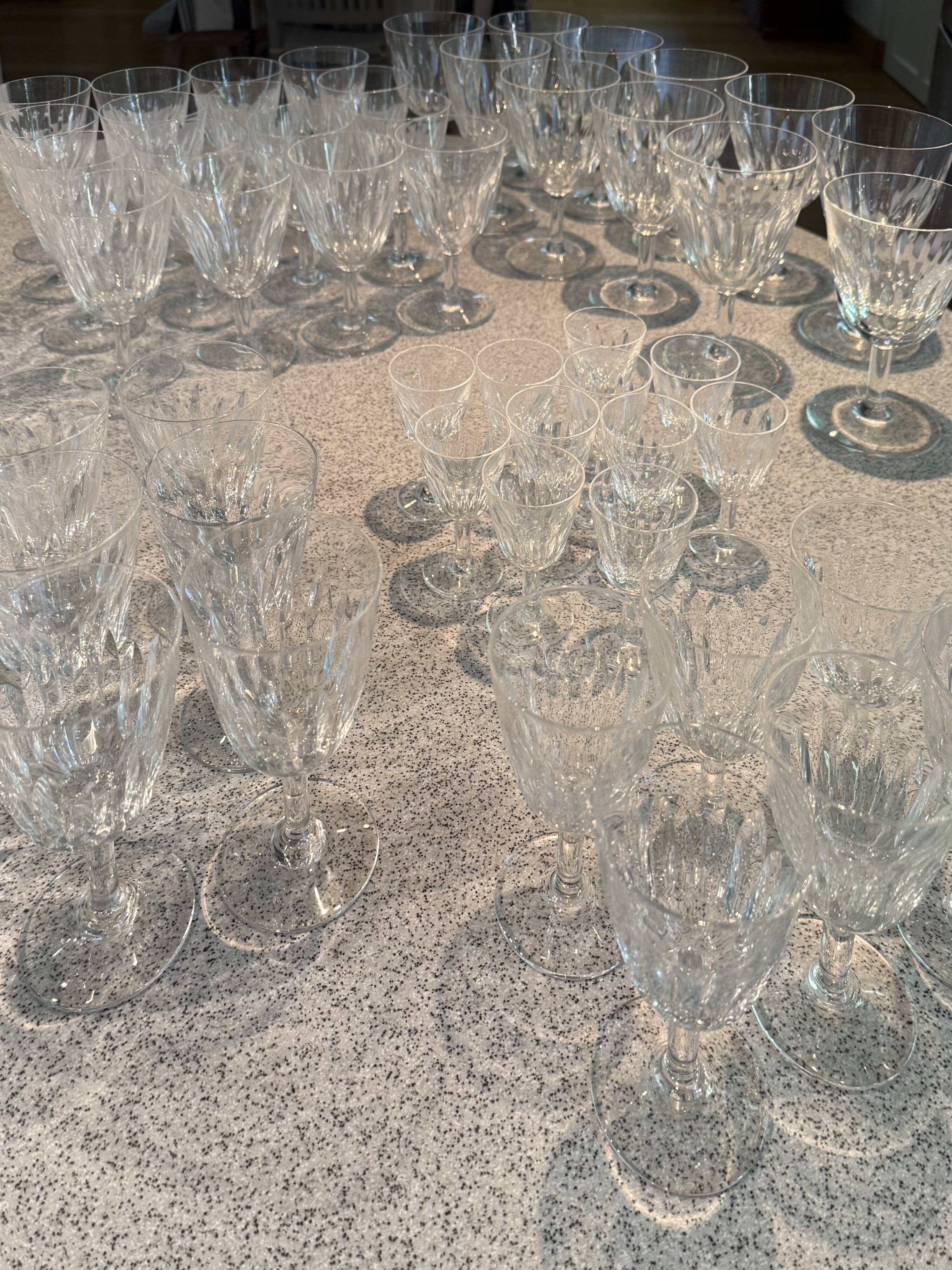 Set of Baccarat glasses model Lorraine