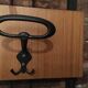 Wall coat holder in metal and wood 1960