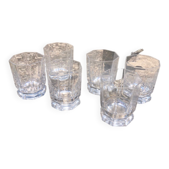 6 whisky glasses in Cristal de Sèvres