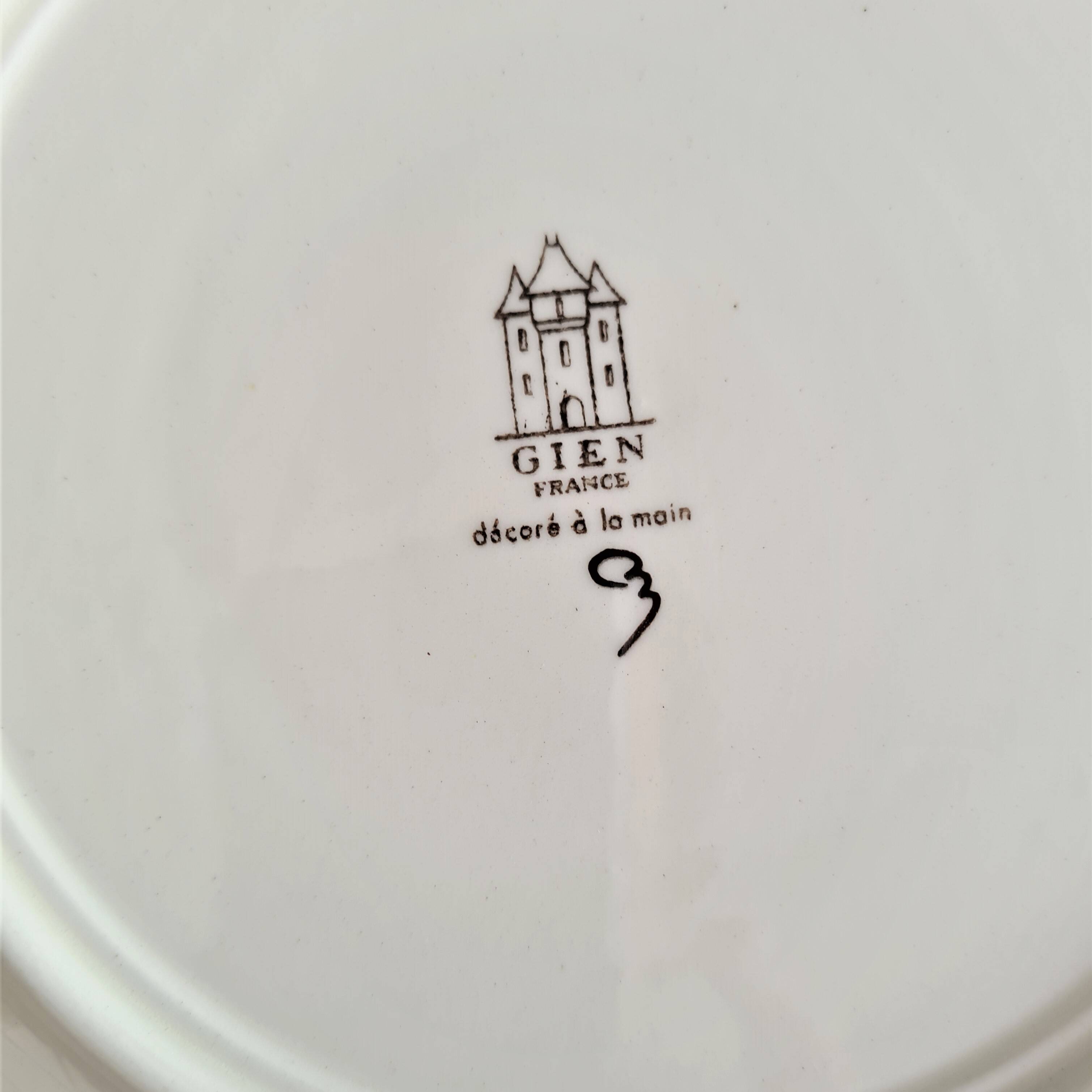 Gien earthenware - Rambouillet Service