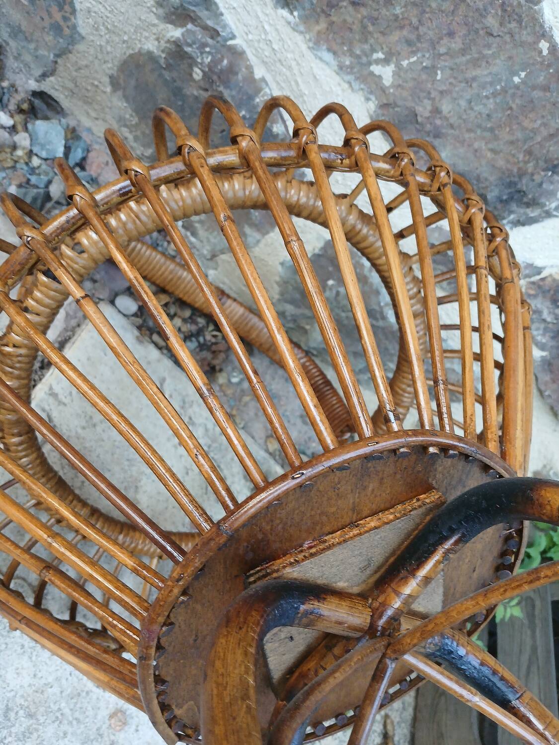 Panier à couture vintage