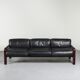 Canapé cuir 54A par Gae Aulenti pour Knoll, circa 1975