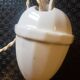Ancient suspension up and down porcelain and white opaline