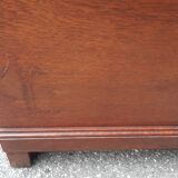 Art deco chest of drawers in oak and marble