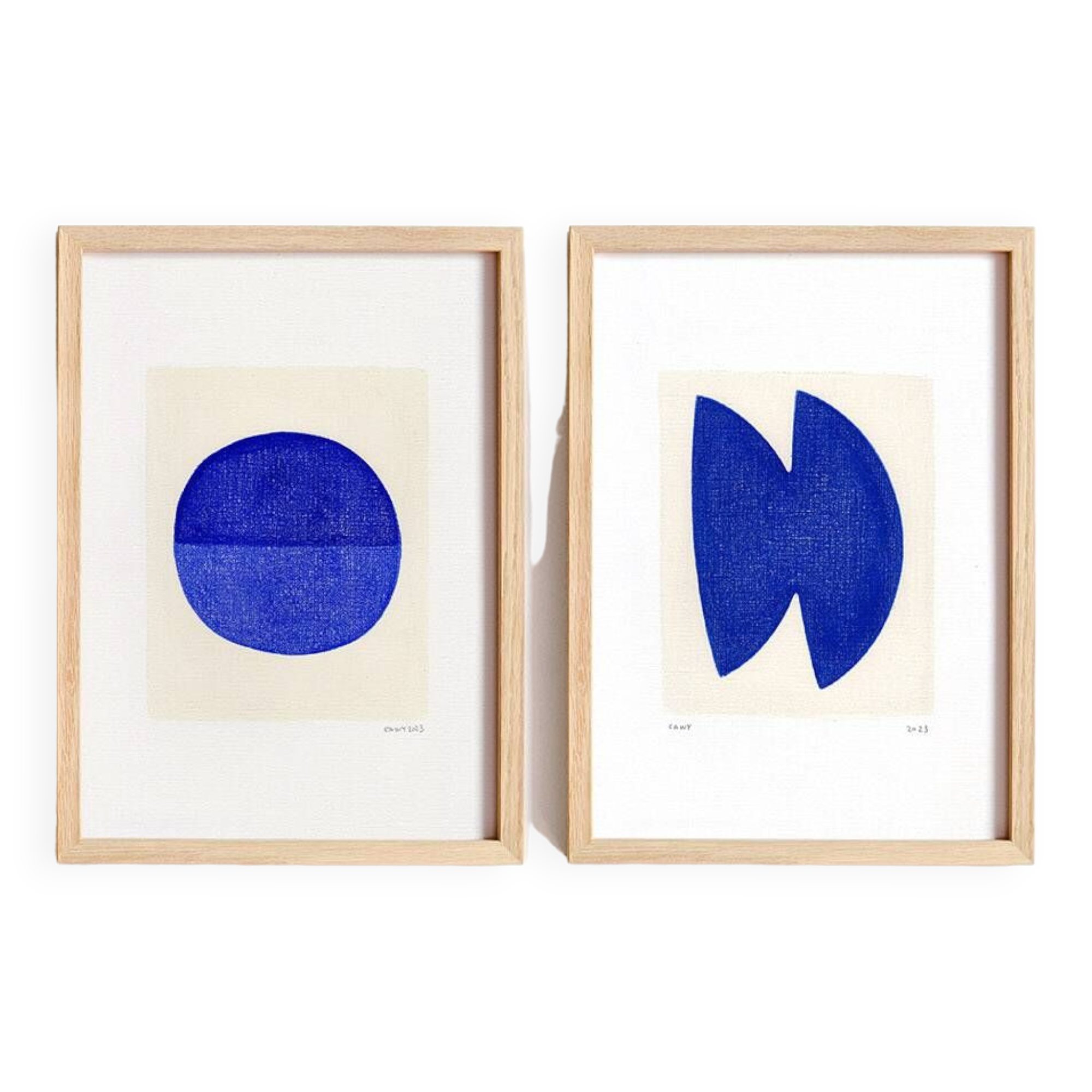 Duo of paints - Neo and Plum - majorelle blue - signed Eawy