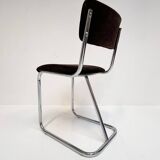 Set metal dining chairs in Gispen style (4), 1970s