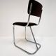 Set metal dining chairs in Gispen style (4), 1970s