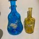 2 painted and enamelled turned glass bottles Napoleon III 3