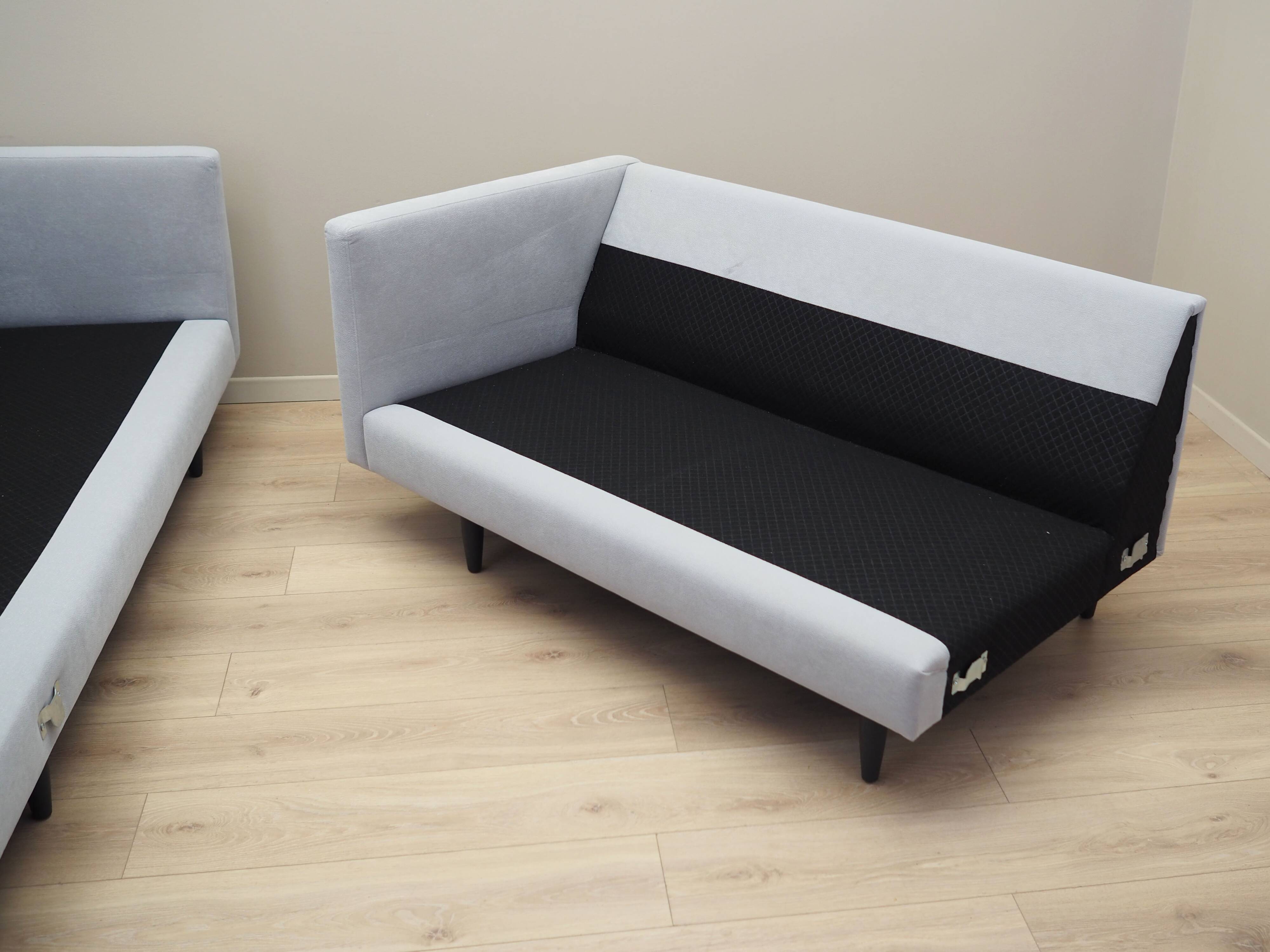Grey corner sofa, Danish design, 1990s, production: Denmark
