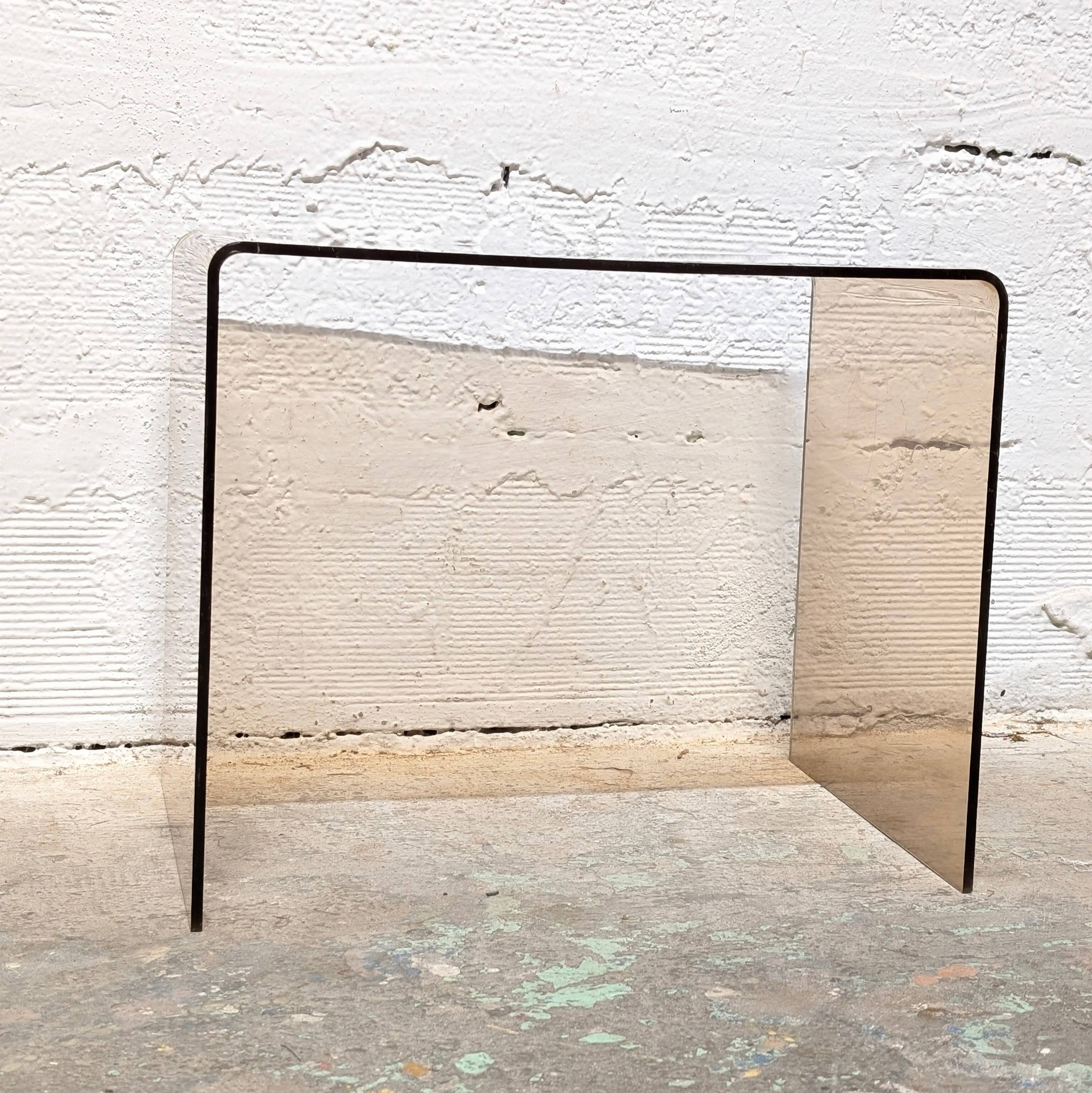 Smoked Plexiglas coffee table