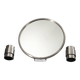 Mirror & Vintage Wall Sconces Modernist Art Deco Nickel-Plated Steel 1950s