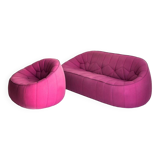 Three-seater sofa and armchair model "Ottoman" by Noé Duchaufour-Lawrance for Cinna / Ligne Roset