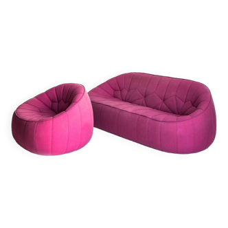 Canapé trois places et fauteuil modèle "Ottoman" de Noé Duchaufour-Lawrance pour Cinna / Ligne Roset