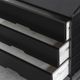 3-Bay shelving system in black by WHB, Germany, 1960’s