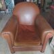 Leather club chair