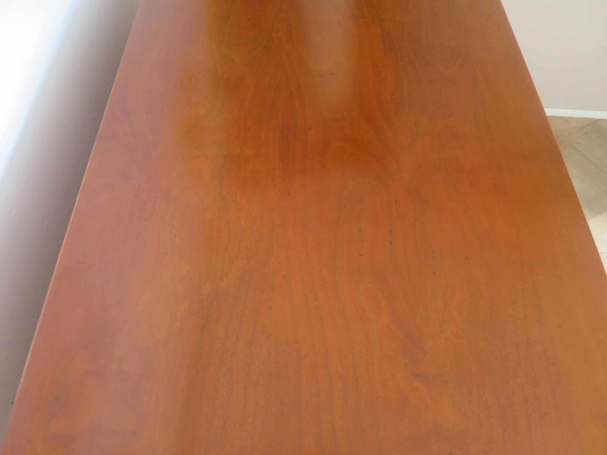 large curved chest of drawers - solid wood - cherry - 4 drawers - Louis Philippe