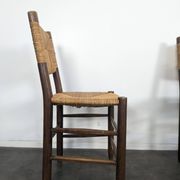 Set of 10 Bauche model chairs by Charlotte Perriand, circa 1960.