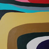 Colorful acrylic canvas for living room "Rainbow"