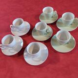 Guy Degrenne cups and saucers.