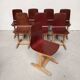 8 plywood school chairs
