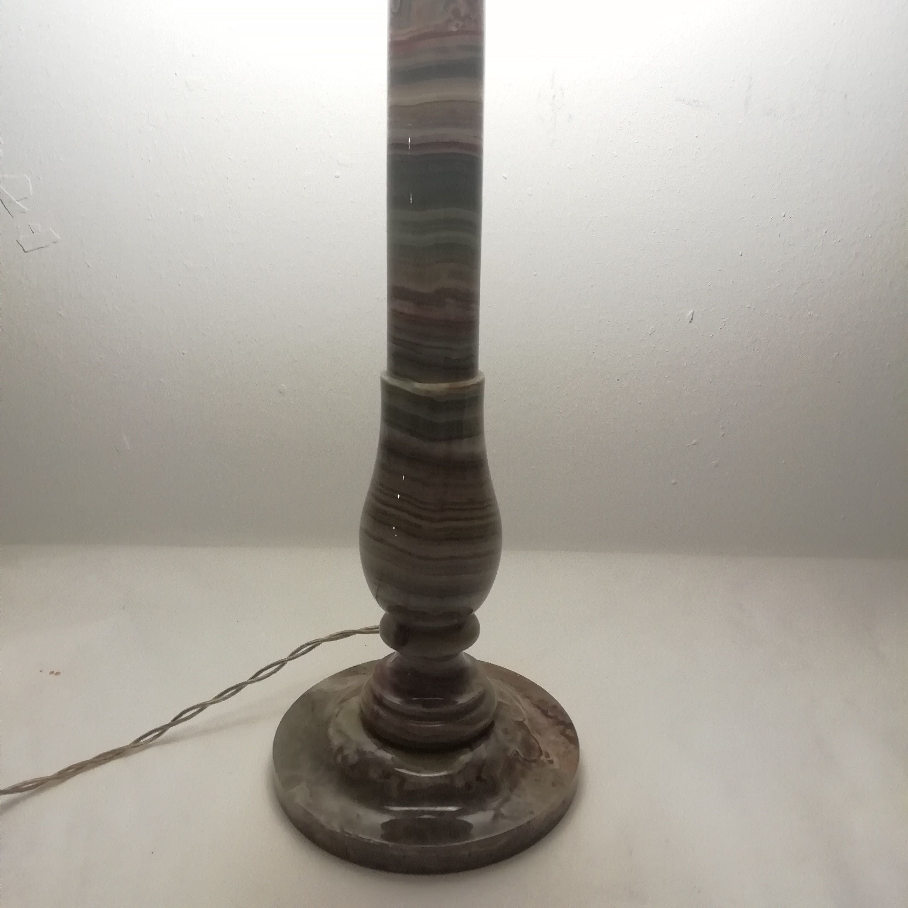 French onyx table lamp. 1950s