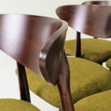 Dining chairs set of 4 wild green curly Scandinavian design