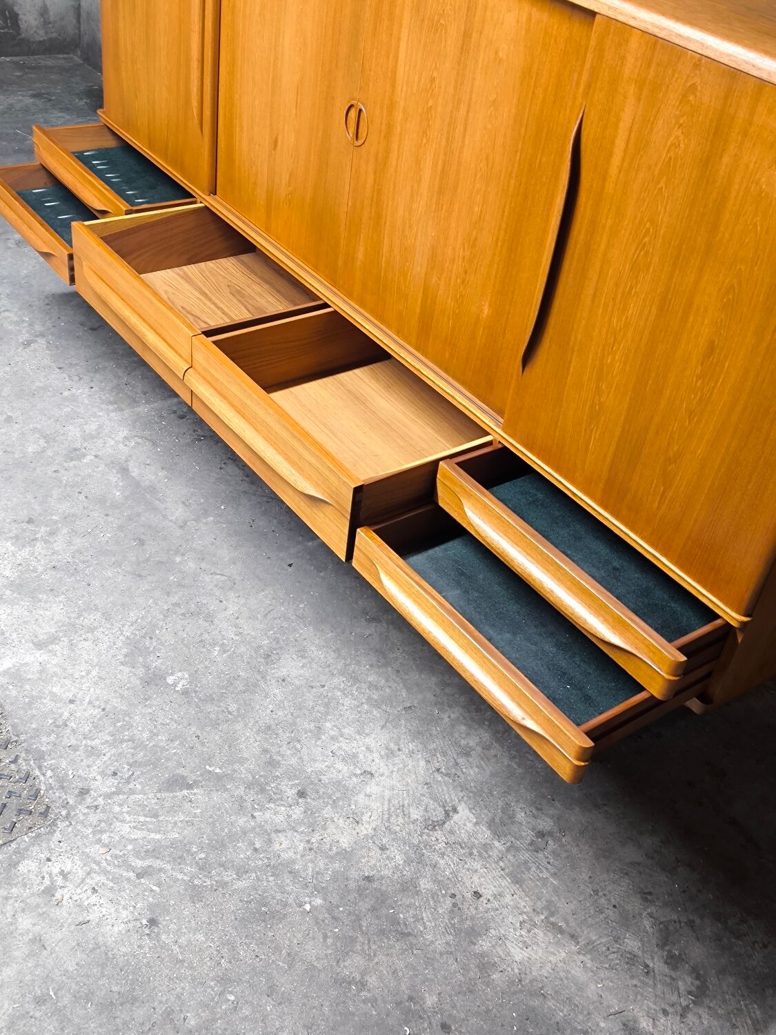 Vintage Scandinavian teak enfilade from the 1960s by Johannes Andersen.