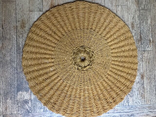Round carpet "scourtin de Nyons" 80cm