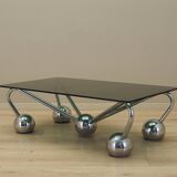 Glass coffee table, Italian design, 1970s, manufactured in Italy