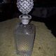 Carafe a whisky en verre avec son bouchon d'origine