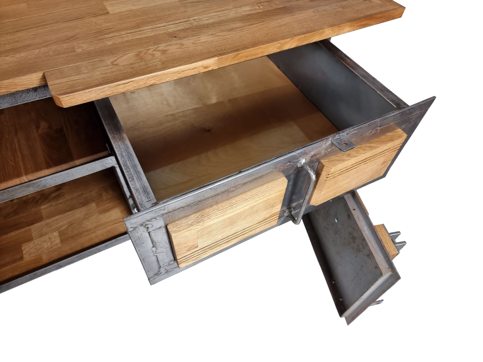 Industrial kitchen island, 1970s