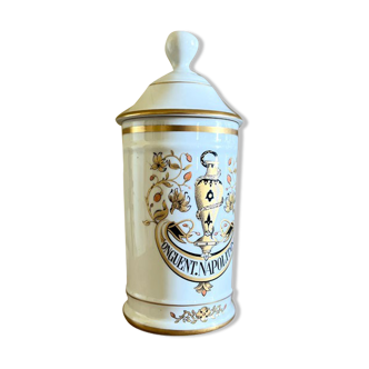 Pharmacy jar "Neapolitan ointment" in Limoges porcelain