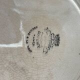 Large flat plate Longwy old Rouen