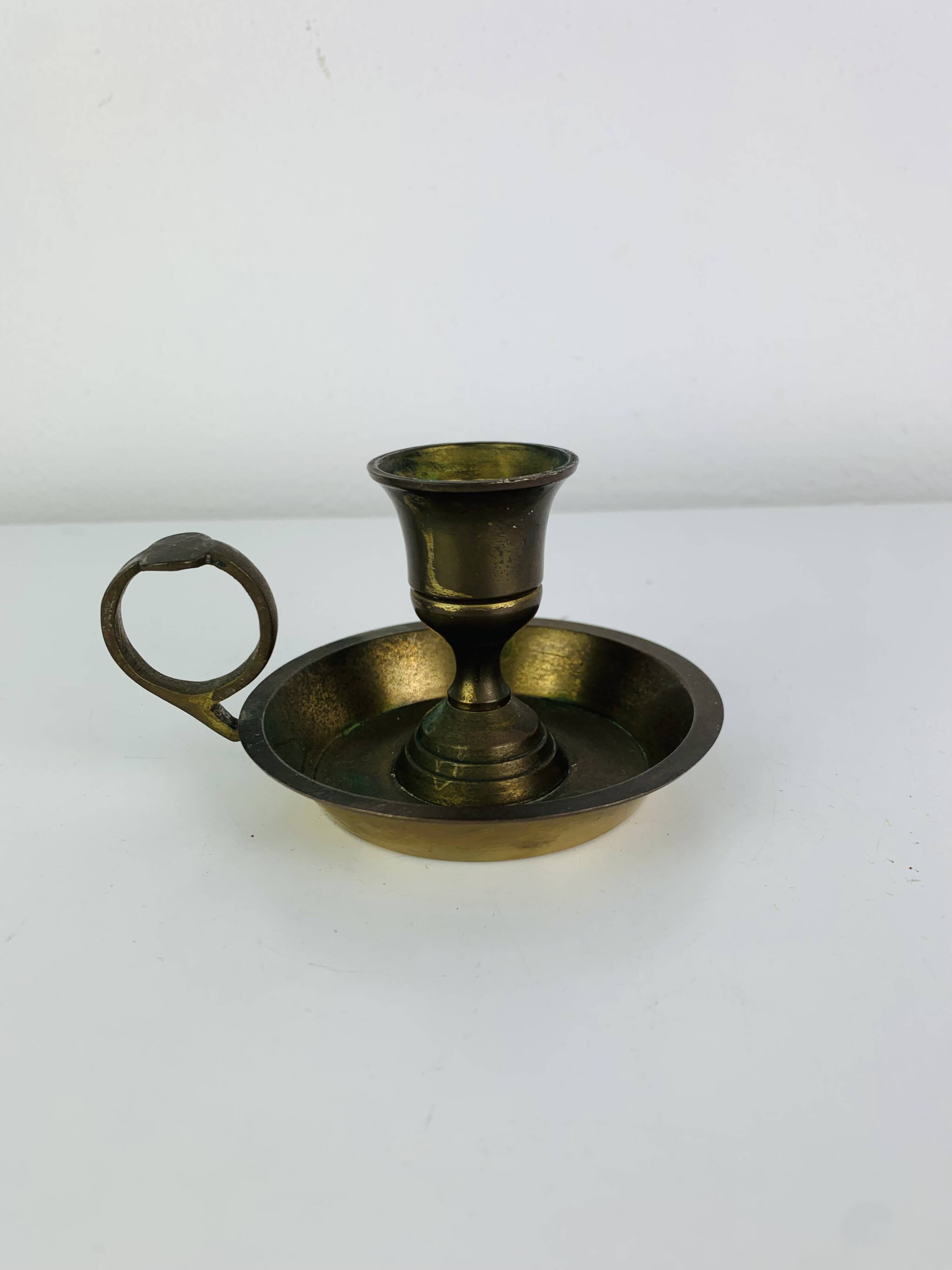Bougeoir laiton vintage