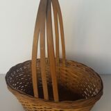 Triple handhelz wicker basket