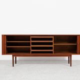 Midcentury Danish sideboard in teak with tambour doors by Løvig 1960s