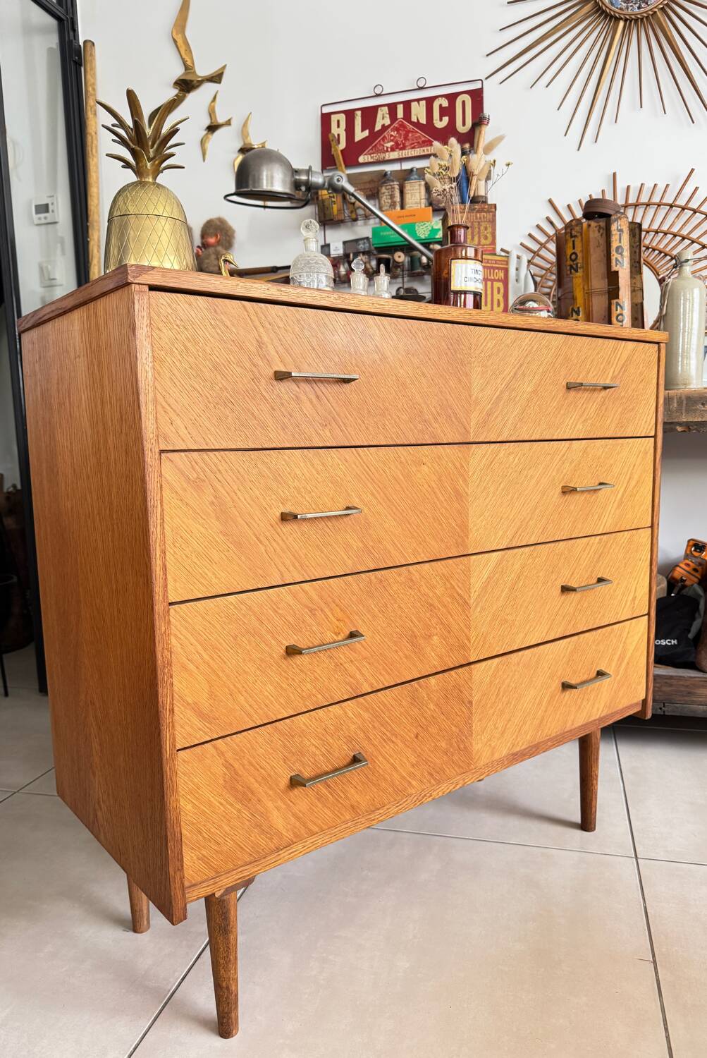 Old vintage chest of drawers