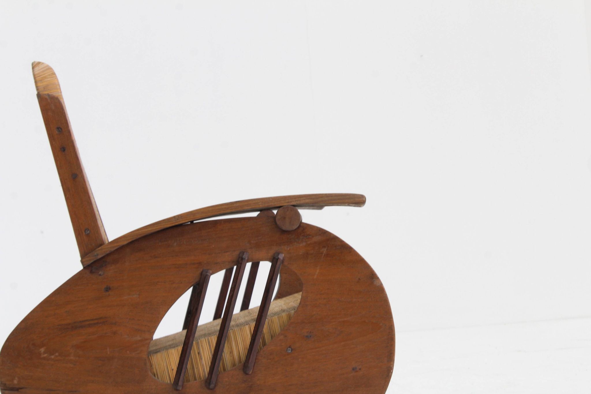 Ensemble de fauteuils en rotin tressé au design Art déco, années 1930, Italie