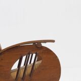 Ensemble de fauteuils en rotin tressé au design Art déco, années 1930, Italie