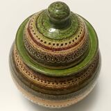 Glazed Ceramic Vase by Aldo Londi for Bitossi and for Cer Paoli, Sahara ser