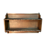 Double wooden wall shelf