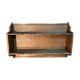 Double wooden wall shelf