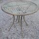 folding garden furniture in patinated iron