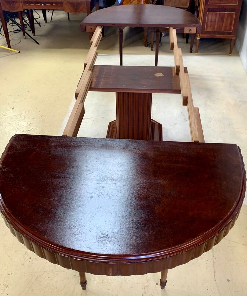Table époque art déco en acajou eugène rinck