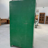 Armoire vintage en métal vert