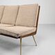 Three-Seater Sofa and Lounge Chair with Hocker by Hans Mitzlaff, Set of 3