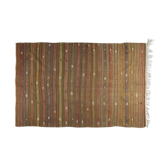 Tapis kilim anatolien fait à la main 260 cm x 158 cm